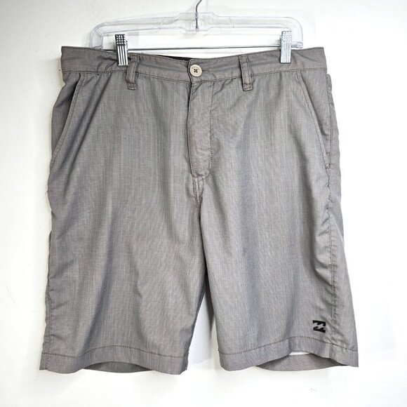Billabong Hydrostretch Platinum Board Shorts Pinstriped Gray 34 waist - Picture 1 of 8